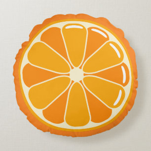 Rundes orange Scheibe-Kissen Kissen