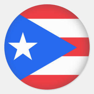 Rundes Puerto Rico Runder Aufkleber