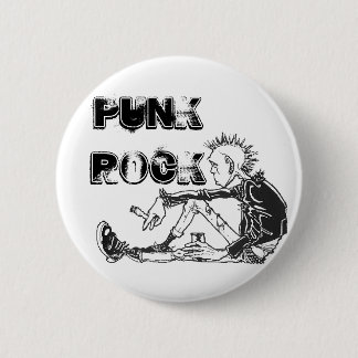 Rundes Punkfelsen-Genre-Button Button