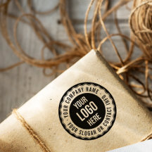 Rundes Retro-Stempel Custom Business Logo