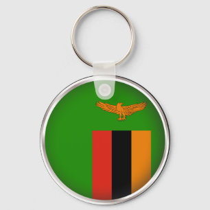 Rundes Sambia Schlüsselanhänger