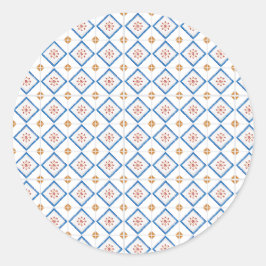 Rundes Sticker-Design mit weißem Hintergrund Runder Aufkleber