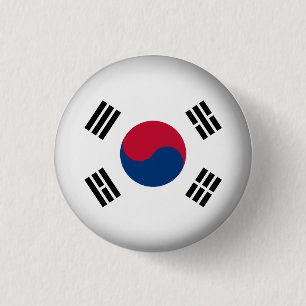 Rundes Südkorea Button