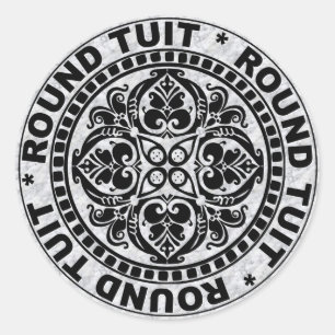 RUNDES TUIT RUNDER AUFKLEBER