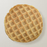 Rundes Waffel-Kissen