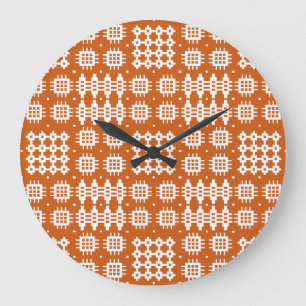 Rundes Wanduhr-Waliser-Tapisserie-Muster, Große Wanduhr
