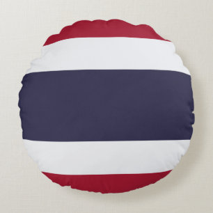 Rundes Wurfkissen mit der Flagge Thailands Kissen