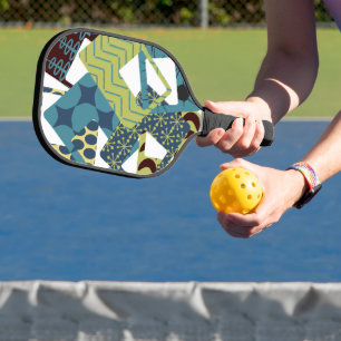 Rundete moderne Rechtecke aus dem Mittelalter Pickleball Schläger
