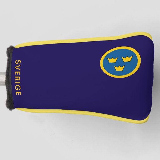Rundezeichen Schwedens Golf Headcover (Vorderseite)