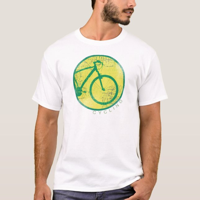 Rundfahrradgrün T-Shirt (Vorderseite)