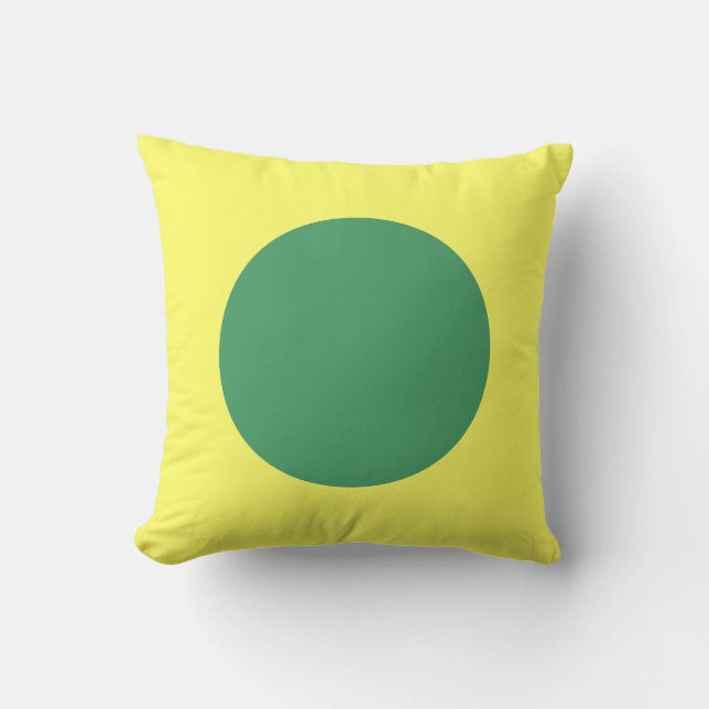 Rundfarben - Army Green und Lt Yellow Kissen (Vorderseite)