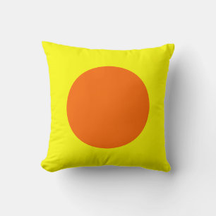 Rundfarben - orange und gelb kissen