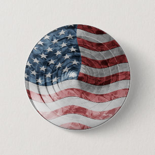 Rundflagge Button