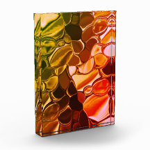 Rundformen, die von rot zu grün übergehen