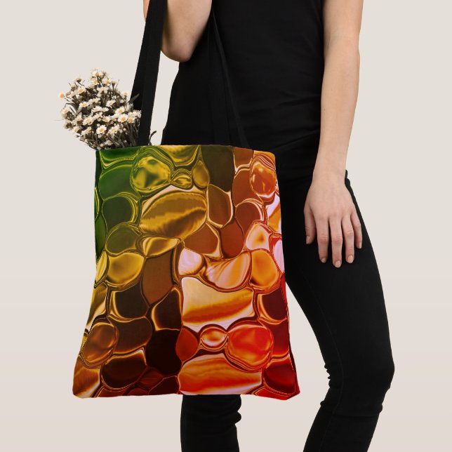 Rundformen, die von rot zu grün übergehen tasche (Von Nahem)