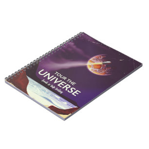 Rundgang durch das Universe Vintag Science Fiction Notizblock