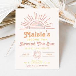 Rundgang durch die Sonne | Boho Birthday Einladung