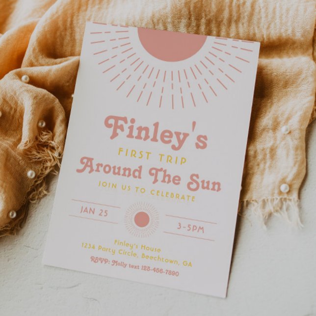 Rundgang durch die Sonne | Boho Birthday Einladung (Von Creator hochgeladen)