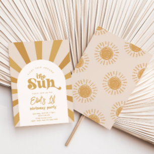 Rundgang durch die Sonne   Girl Sun Invite Einladung