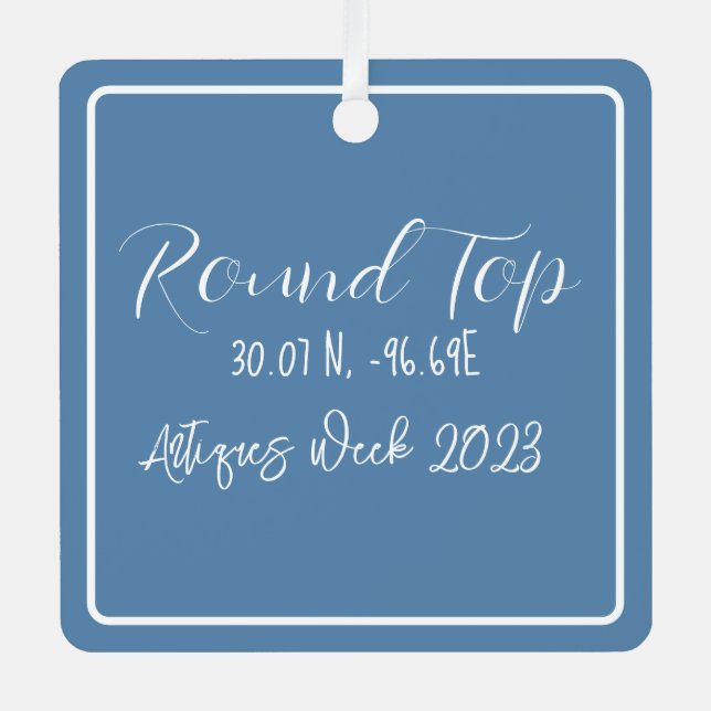 Rundgang Top Texas Antiquitäten Woche Ornament (Vorderseite)