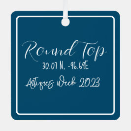 Rundgang Top Texas Antiquitäten Woche Ornament Aus Metall