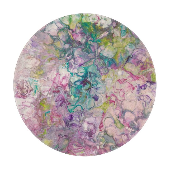 Rundglas-Schneidplatte Schneidebrett (Vorderseite)