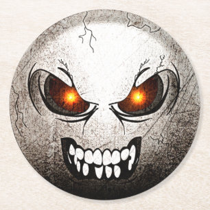 Rundglasunterteil aus Retro-Angermoji-Papier Runder Pappuntersetzer