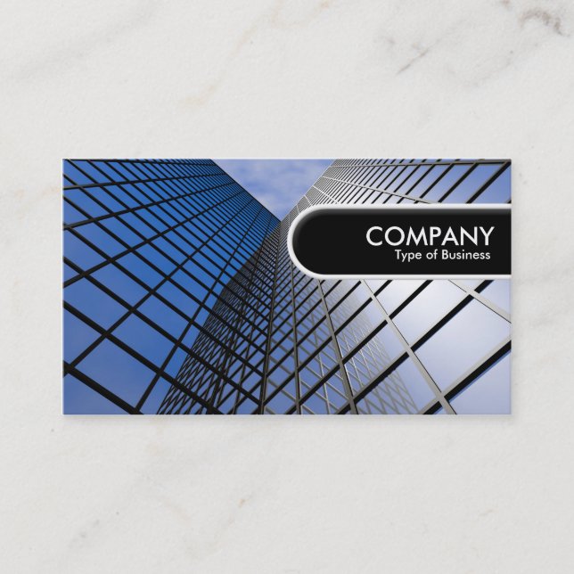 Rundkante-Tag - Reflektiver Büroblock Visitenkarte (Vorderseite)