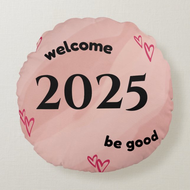 Rundkissen 2025 rundes kissen (Vorderseite)