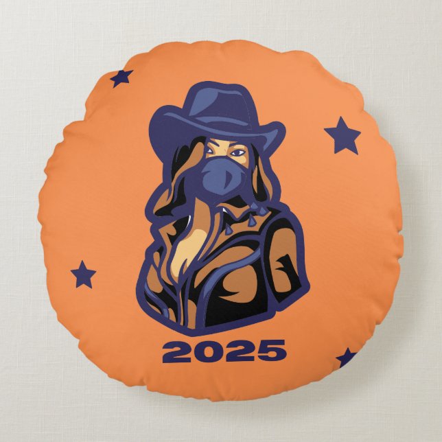 Rundkissen 2025 rundes kissen (Vorderseite)