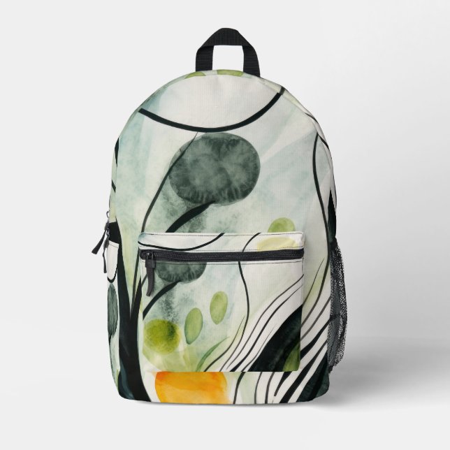 Rundkissen Bedruckter Rucksack (Vorderseite)
