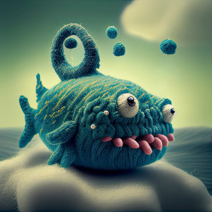 Rundkissen des Wool Monster Rundes Kissen