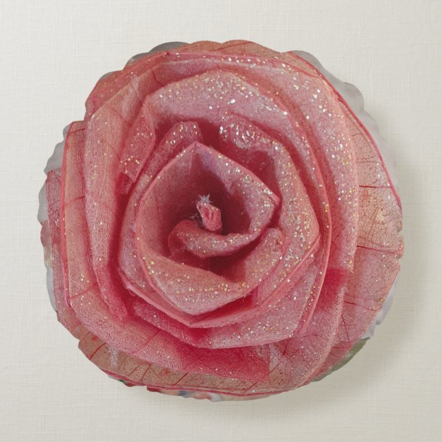 Rundkissen für die Rose Rundes Kissen (Vorderseite)