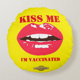 Rundkissen "KISS ME" Rundes Kissen