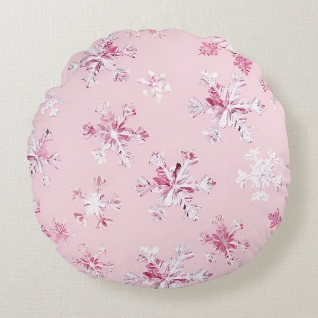 Rundkissen & Kissen, die rosa Träume bringen Rundes Kissen (Vorderseite)
