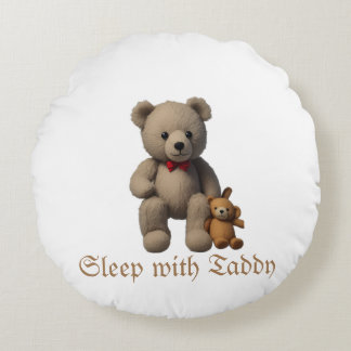 Rundkissen mit Teedydesign Rundes Kissen