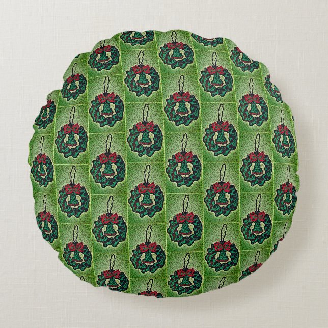 Rundkissen mit Weihnachtsgeschmack Rundes Kissen (Vorderseite)