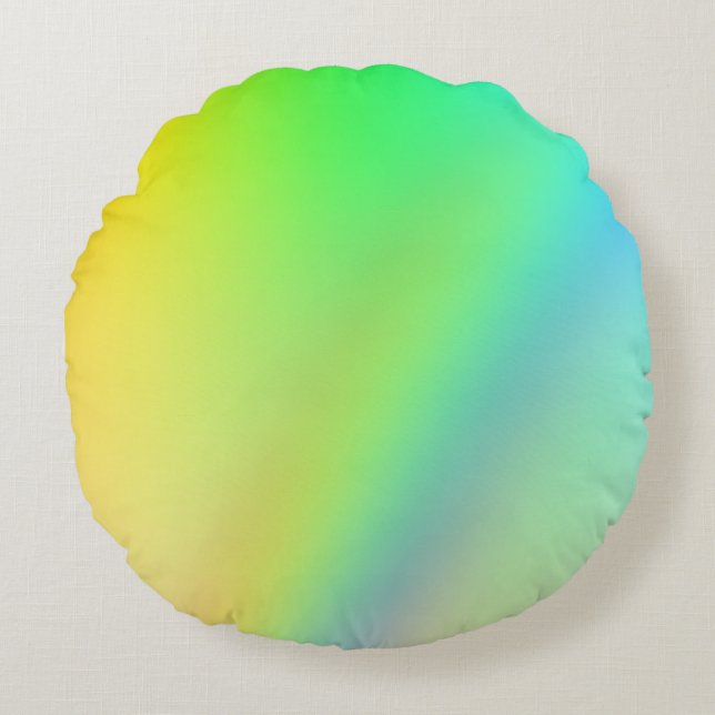Rundkissen - Regenbogendesign Rundes Kissen (Vorderseite)