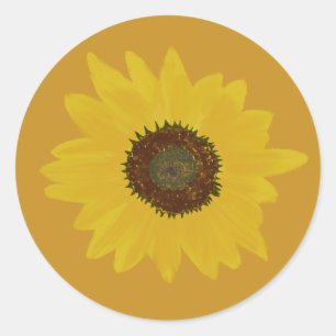 Rundkleber für Sonnenblumen Runder Aufkleber