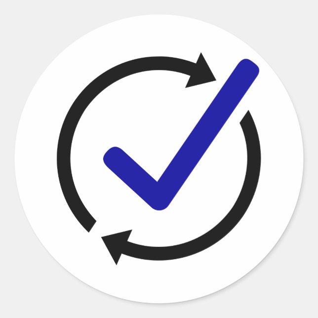 Rundkleber LogCheck Runder Aufkleber (Vorderseite)