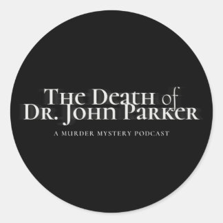 Rundkleber - Schwarz Runder Aufkleber