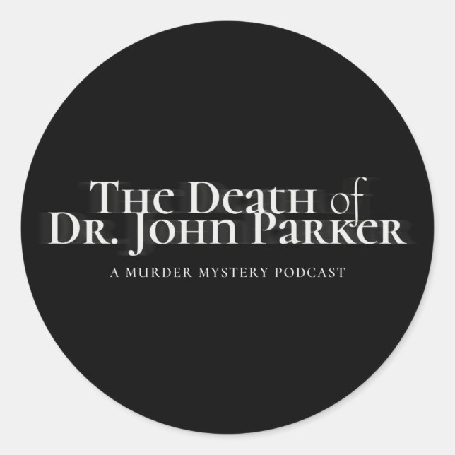 Rundkleber - Schwarz Runder Aufkleber (Vorderseite)