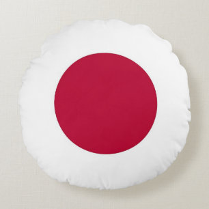 Rundkopfkissen mit japanischer Flagge Rundes Kissen