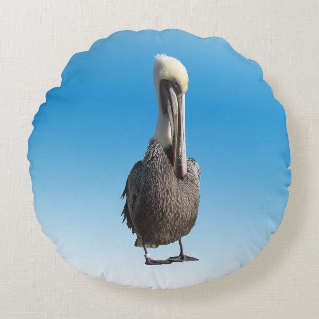 Rundpillow - Pelican Rundes Kissen (Vorderseite)