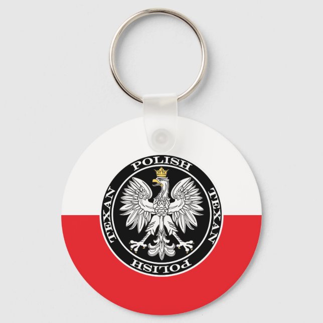 Rundpolnischer Adler Schlüsselanhänger (Vorderseite)