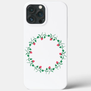 Rundrahmen mit rosa rosa Blume Case-Mate iPhone Hülle