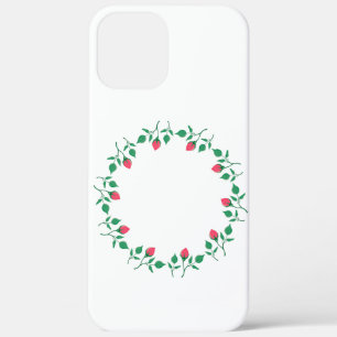 Rundrahmen mit rosa rosa Blume Case-Mate iPhone Hülle