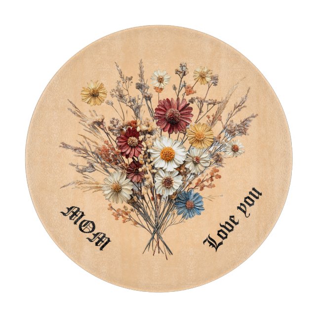 Rundschnitt für die Mama Schneidebrett (Vorderseite)