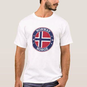 Rundschreiben für die norwegische Flagge T-Shirt
