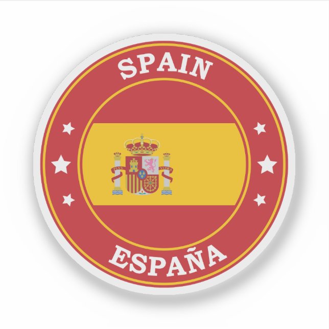 Rundschreiben für Spanien Aufkleber (Vorderseite)